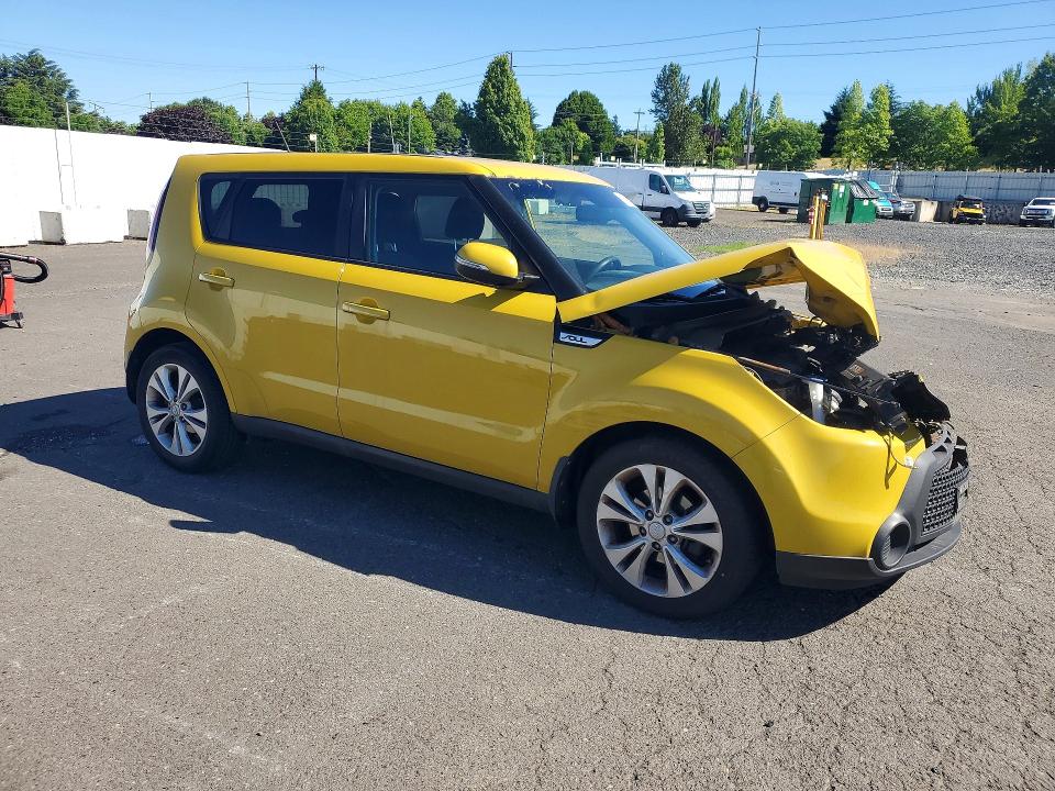 2014 Kia Soul VIN KNDJP3A56E7096856 COPART salvage auction — FRONT END, Or - Salvage Title Certificate, sold $850 on 2026-07-27 (photo 4)