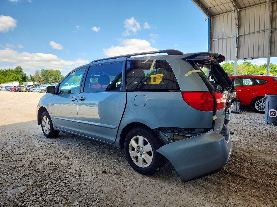 2006 Toyota Sienna VIN 5TDZA23C96S580540 COPART salvage auction — REAR END, Id - Salvage Certificate Of Title, sold $525 on 2026-07-06 (photo 2)