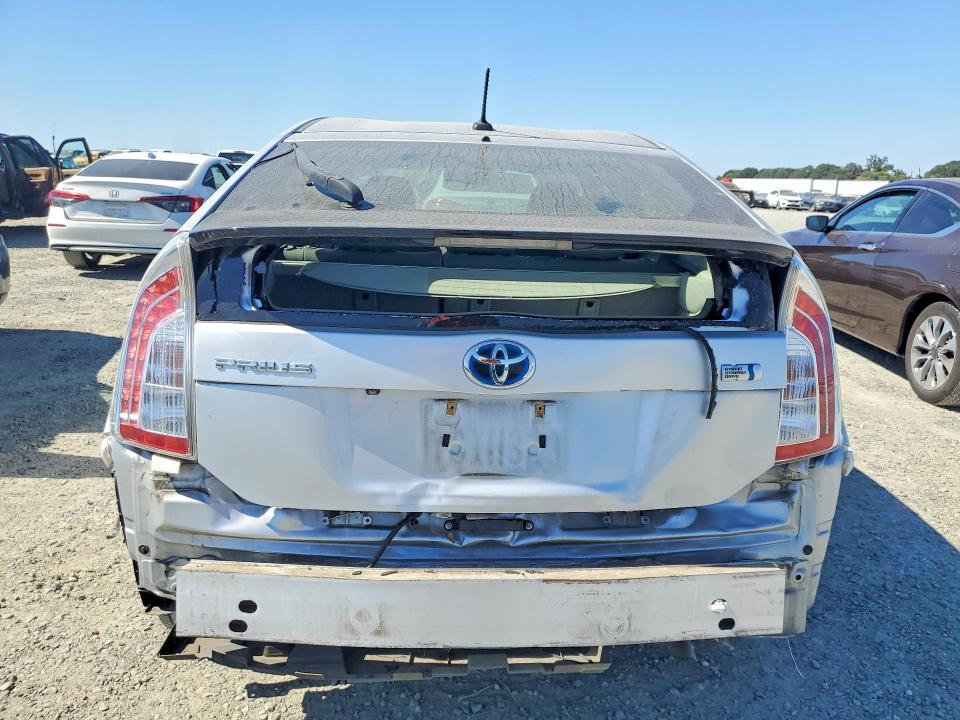 2014 Toyota Prius VIN JTDKN3DU3E0391984 COPART salvage auction — REAR END, Ca - Salvage Certificate, sold $4,500 on 2026-07-02 (photo 6)