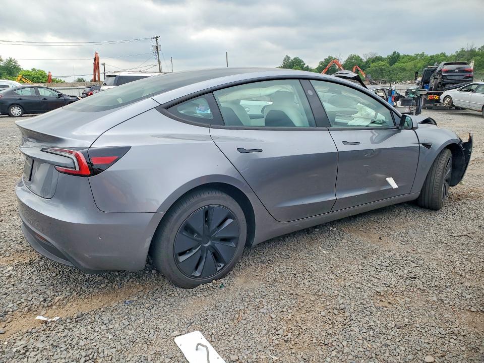 2024 Tesla Model 3 VIN 5YJ3E1EAXRF866387 COPART salvage auction — FRONT END, NJ - CERT OF TITLE-SALVAGE, sold $5,200 on 2026-07-28 (photo 3)