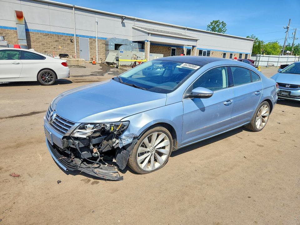 2013 Volkswagen Passat cc VIN WVWGU7AN9DE553163 COPART salvage auction — FRONT END, Ct - Cert Of Title-Salvage, sold $450 on 2026-07-10 (photo 1)