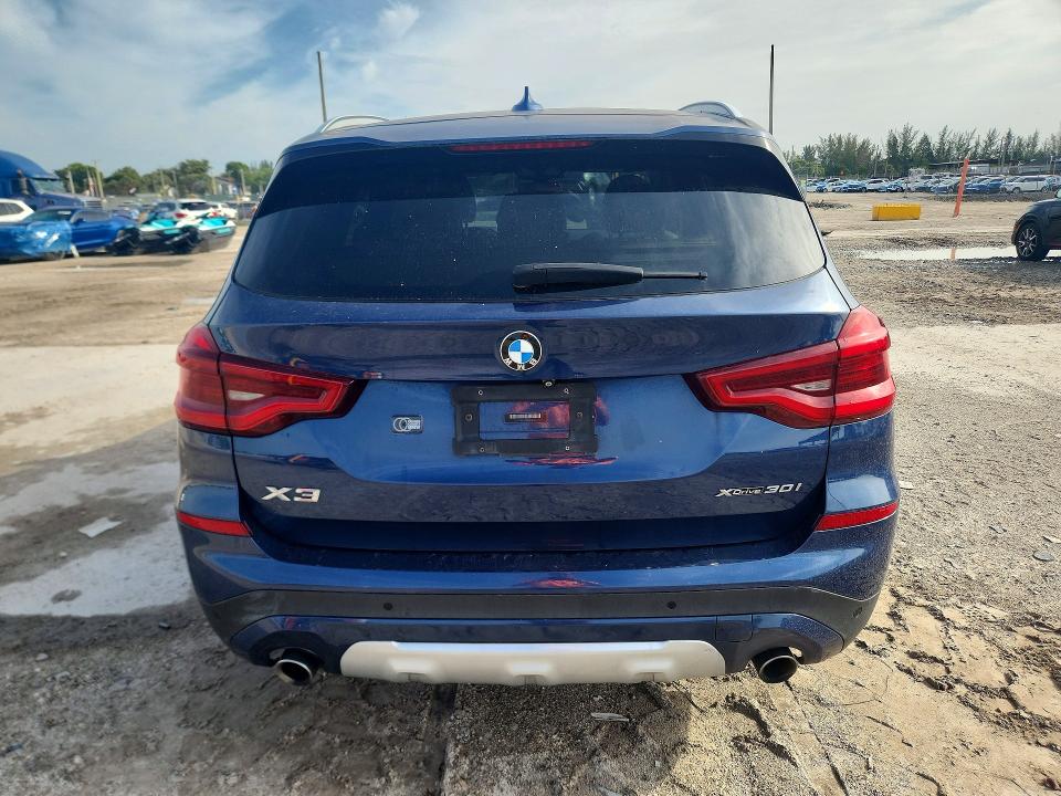 2019 BMW X3 VIN 5UXTR9C53KLE18974 COPART salvage auction — MINOR DENT/SCRATCHES, Fl - Certificate Of Title, sold $4,400 on 2026-07-02 (photo 6)