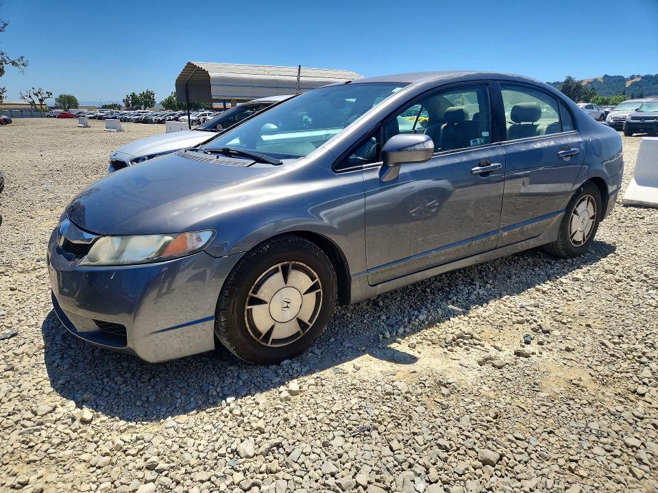 2009 Honda Civic hybrid VIN JHMFA36239S003413 COPART salvage auction — SIDE, Ca - Salvage Certificate, sold $500 on 2026-07-07 (photo 1)