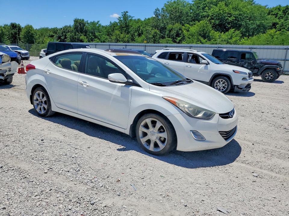 2013 Hyundai Elantra VIN 5NPDH4AE5DH341169 COPART salvage auction — HAIL, Ar - Cert Of Title-Salvage, sold $2,450 on 2026-07-27 (photo 4)