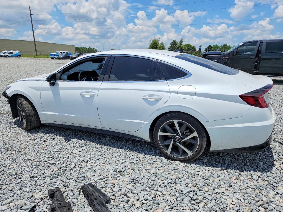 2021 Hyundai Sonata VIN 5NPEJ4J2XMH120293 COPART salvage auction — FRONT END, Ga - Cert Of Title-Salvage, sold $1,600 on 2026-07-28 (photo 2)