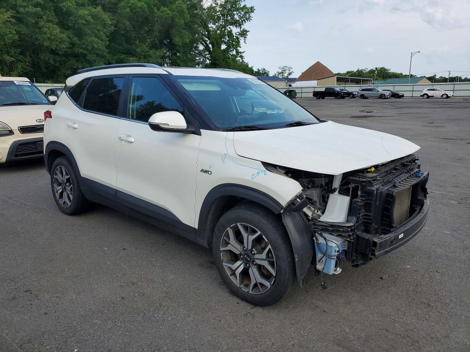 2021 Kia VIN KNDERCAAXM7122589 COPART salvage auction — FRONT END, Nj - Cert Of Title-Salvage, sold $5,500 on 2026-07-09 (photo 4)
