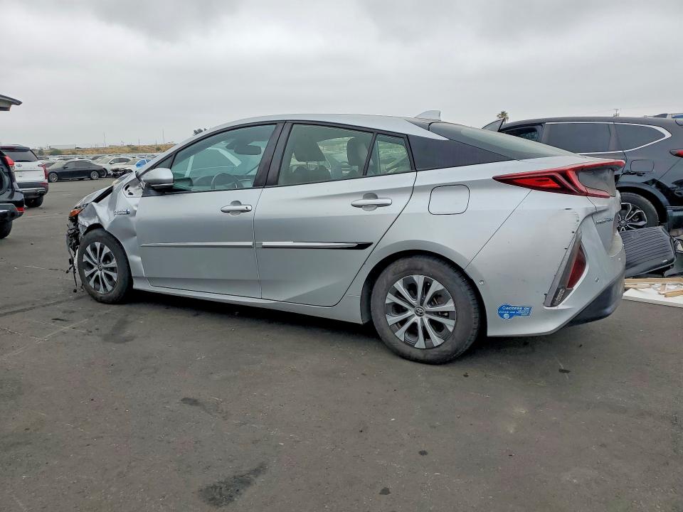 2021 Toyota Prius VIN JTDKAMFP8M3165185 COPART salvage auction — FRONT END, Ca - Salvage Certificate, sold $6,600 on 2026-07-13 (photo 2)