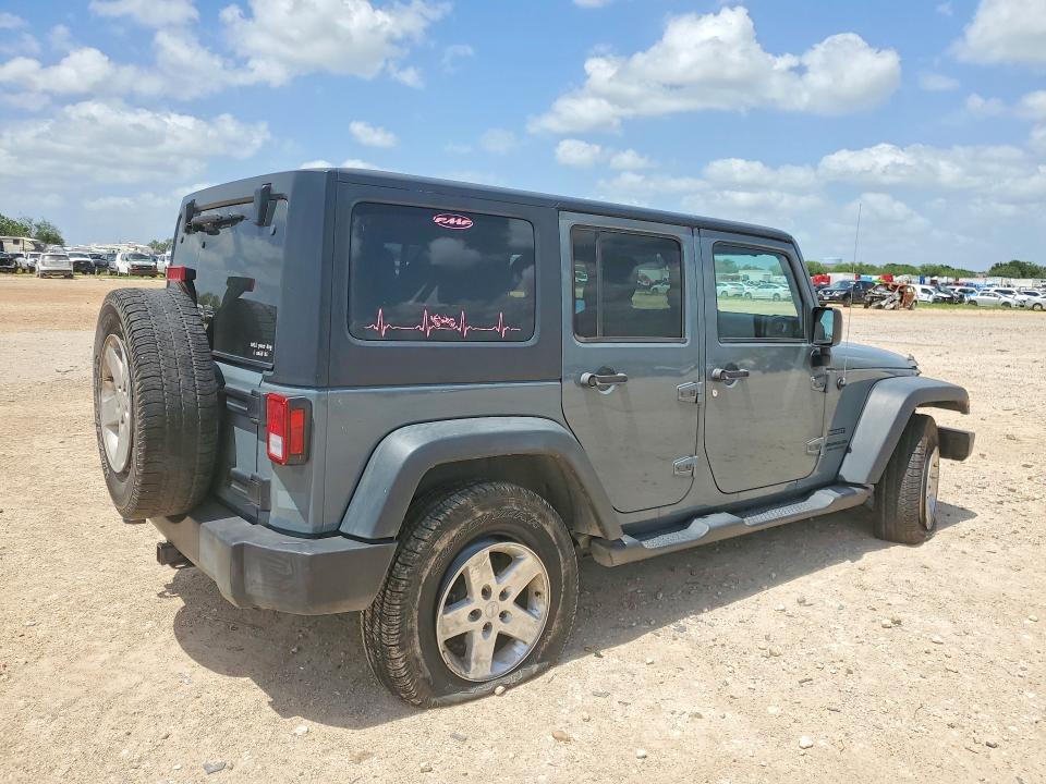 2015 Jeep Wrangler / VIN 1C4BJWDG7FL626295 COPART salvage auction — FRONT END, Tx - Salvage Vehicle Title, sold $3,600 on 2026-07-02 (photo 3)