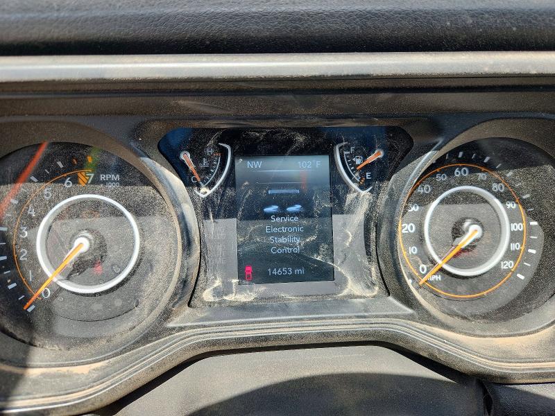 2024 Jeep Gladiator VIN 1C6HJTAG1RL124603 COPART salvage auction — ALL OVER, Tx - Salvage Vehicle Title, sold $10,000 on 2026-08-05 (photo 9)