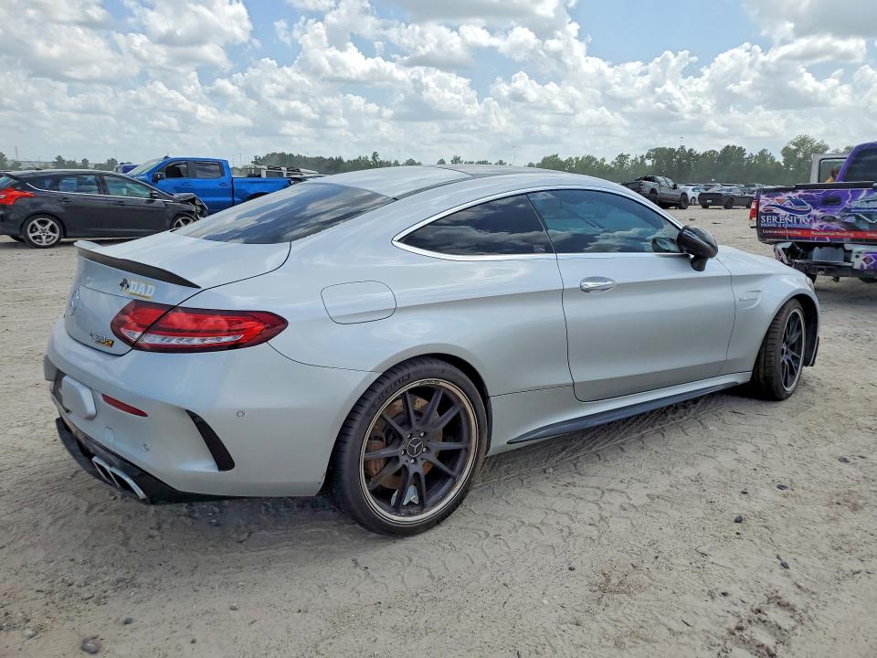 2021 Mercedes-benz C-klasse amg VIN W1KWJ8HB8MG054502 COPART salvage auction — WATER/FLOOD, Tx - Salvage Title-Flood Damage, sold $14,200 on 2026-07-24 (photo 3)