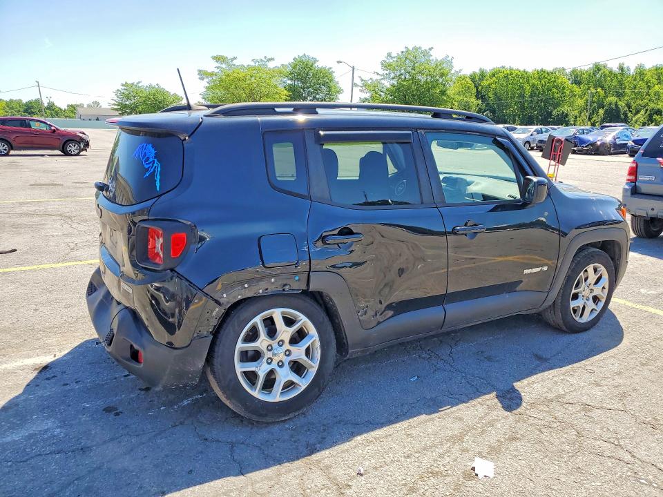 2018 Jeep Renegade VIN ZACCJABB4JPG79104 COPART salvage auction — REAR END, Ky - Cert Of Title-Salvage, sold $525 on 2026-07-13 (photo 3)