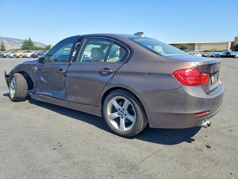 2013 BMW 3 series VIN WBA3A5C56DF352806 COPART salvage auction — SIDE, CA - SALVAGE CERTIFICATE, sold $1,550 on 2026-08-06 (photo 2)