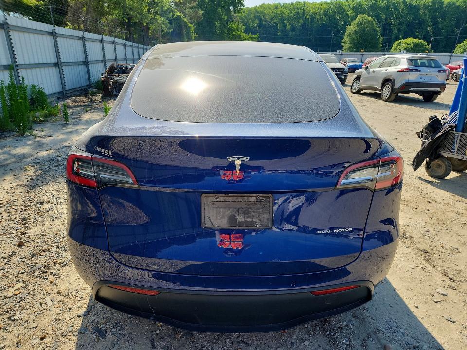 2021 Tesla Model y VIN 5YJYGDEE2MF130945 COPART salvage auction — FRONT END, Va - Cert Of Title - Salvage, sold $8,100 on 2026-07-14 (photo 6)