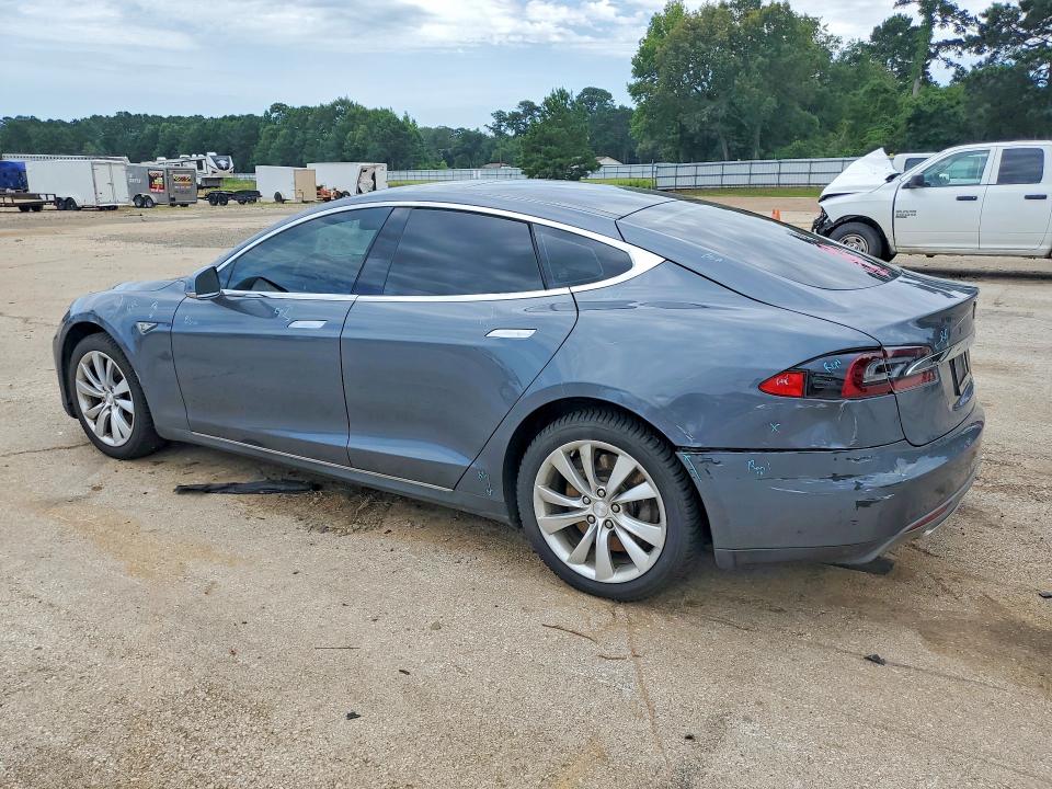 2014 Tesla VIN 5YJSA1H11EFP32154 COPART salvage auction — REAR END, TX - SALVAGE VEHICLE TITLE (P), sold $2,300 on 2026-07-27 (photo 2)
