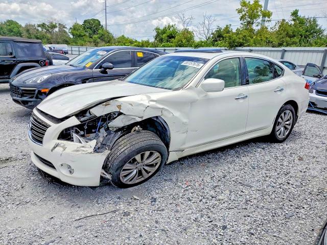 2012 Infiniti M VIN JN1BY1AP7CM335730 COPART salvage auction — FRONT END, Fl - Cert Of Title Slvg Rebuildable, sold $1,050 on 2026-07-17 (photo 1)