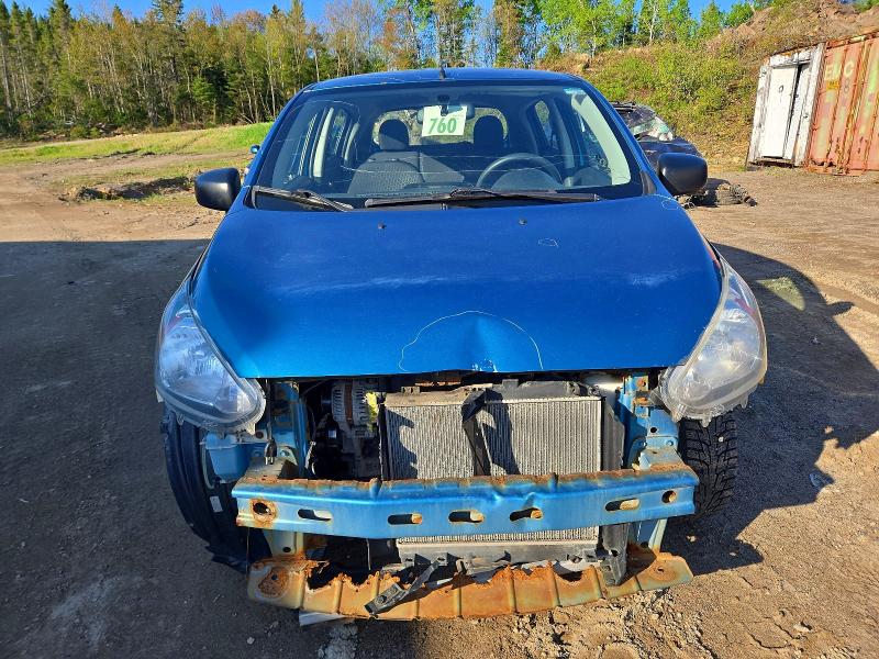 2014 Mitsubishi Mirage VIN ML32A3HJ3EH004737 COPART salvage auction — FRONT END, Qc - Gravement Accidente, sold $200 on 2026-07-07 (photo 5)
