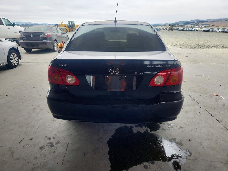 2003 Toyota Corolla VIN JTDBR32E630036062 COPART salvage auction — FRONT END, Ca - Salvage Certificate, sold $400 on 2026-07-09 (photo 6)