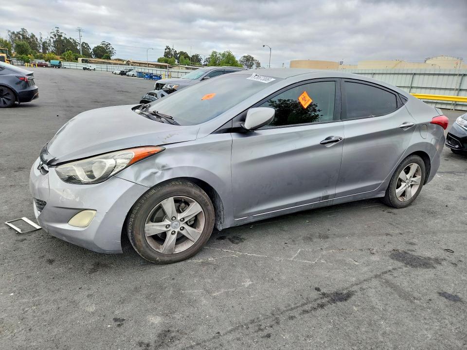 2012 Hyundai VIN KMHDH4AE8CU282392 COPART salvage auction — FRONT END, Ca - Salvage Certificate, sold $200 on 2026-07-27 (photo 1)