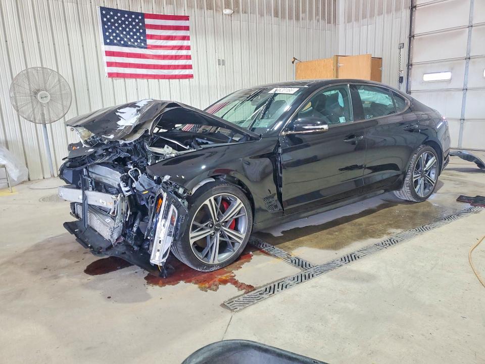 2025 Genesis G70 VIN KMTG54SE3SU151640 COPART salvage auction — FRONT END, Pa - Certificate Of Salvage, sold $5,500 on 2026-07-27 (photo 1)
