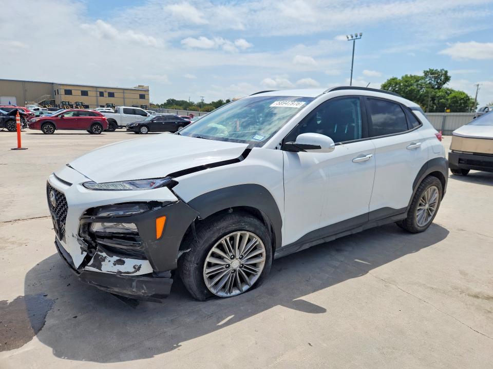 2020 Hyundai Kona VIN KM8K22AA7LU502602 COPART salvage auction — FRONT END, Tx - Salvage Vehicle Title, sold $2,700 on 2026-07-06 (photo 1)
