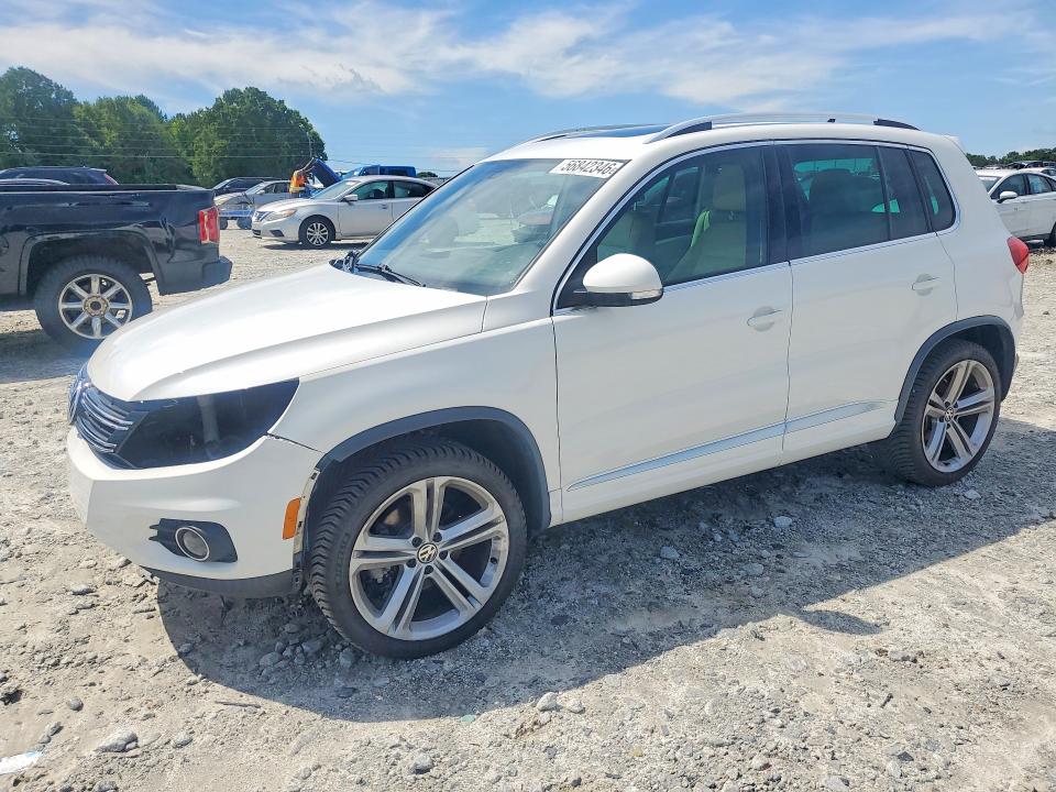 2014 Volkswagen Tiguan VIN WVGAV3AXXEW028827 COPART salvage auction — FRONT END, Ga - Cert Of Title-Salvage, sold $1,700 on 2026-07-27 (photo 1)