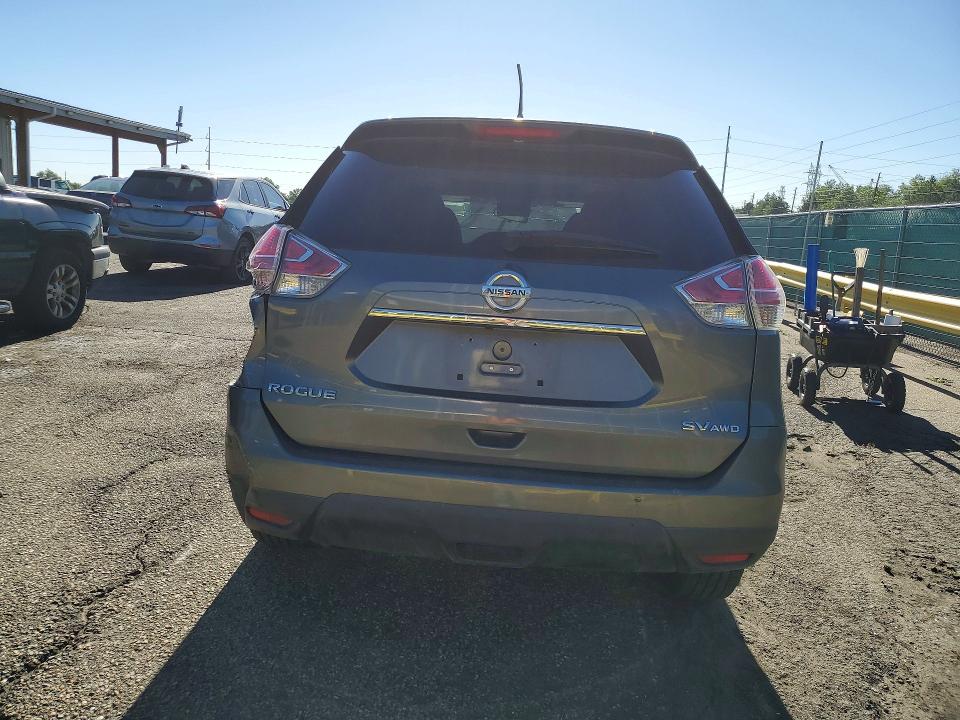 2016 Nissan Rogue VIN 5N1AT2MV7GC923724 COPART salvage auction — FRONT END, Co - Non-Repairable Cert Of Title, sold $2,750 on 2026-07-23 (photo 6)