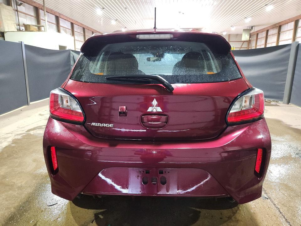 2024 Mitsubishi Mirage VIN ML32AUHJ1RH021421 COPART salvage auction — SIDE, OH - BILL OF SALE-PARTS ONLY (P), sold $1,950 on 2026-07-08 (photo 6)