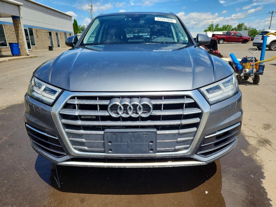 2018 Audi Q5 VIN WA1BNAFY6J2053024 COPART salvage auction — Burn Engine, CT - CERT OF TITLE-SALVAGE, sold $6,000 on 2026-07-14 (photo 5)