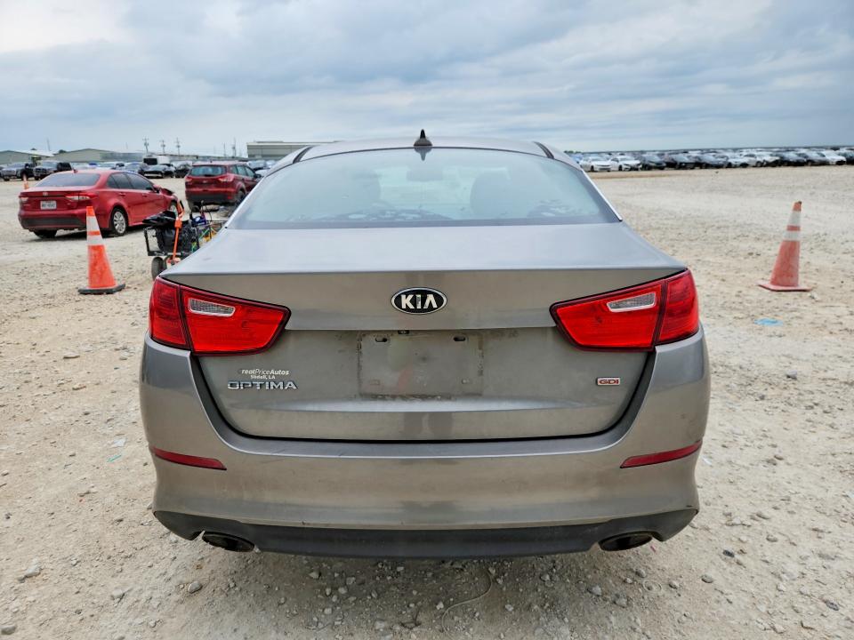 2015 Kia Optima VIN 5XXGM4A75FG395970 COPART salvage auction — FRONT END, TX - BONDED TITLE - SALVAGE (P), sold $675 on 2026-07-02 (photo 6)