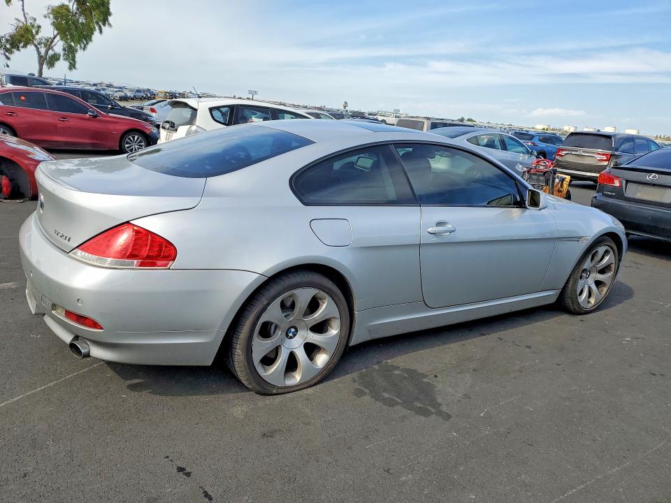 2006 BMW 6 series VIN WBAEH13486CR50517 COPART salvage auction — MINOR DENT/SCRATCHES, CA - DIS/DLR/EXP APP FOR DUP CLEAN, sold $450 on 2026-07-08 (photo 3)