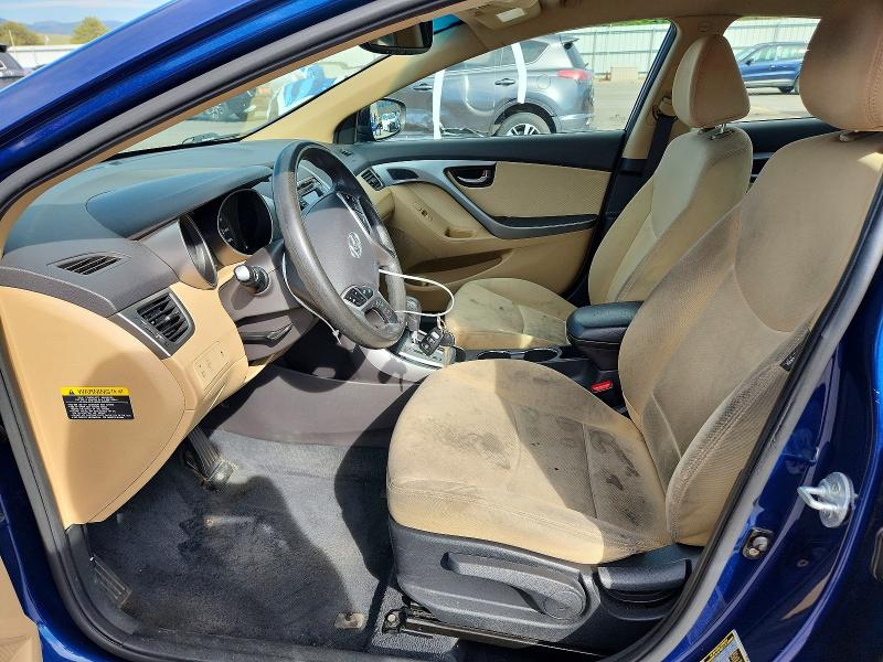 2013 Hyundai Elantra VIN KMHDH4AE3DU727980 COPART salvage auction — FRONT END, Co - Public - Salvage Title, sold $825 on 2026-07-22 (photo 7)