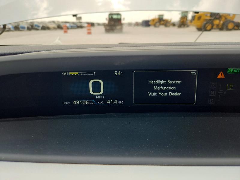 2021 Toyota Prius VIN JTDKAMFP1M3189263 COPART salvage auction — FRONT END, Tx - Certificate Of Title, sold $9,600 on 2026-08-18 (photo 9)