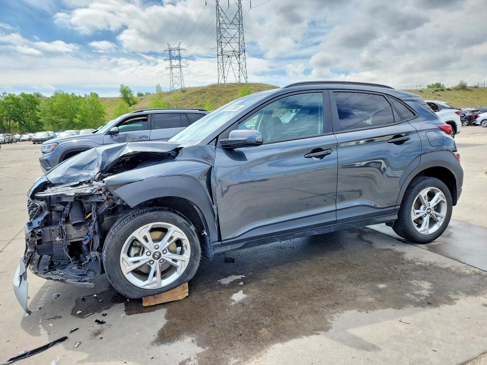 2022 Hyundai Kona VIN KM8K6CAB3NU828936 COPART salvage auction — FRONT END, CO - PUBLIC - SALVAGE TITLE, sold $2,950 on 2026-07-27 (photo 1)