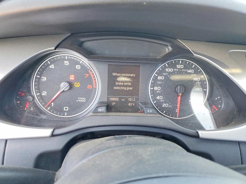2010 Audi A4 VIN WAUEFAFL0AN053309 COPART salvage auction — FRONT END, CA - SALVAGE CERTIFICATE, sold $200 on 2026-07-31 (photo 9)