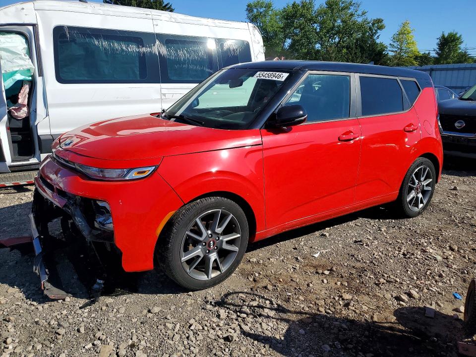 2020 Kia Soul VIN KNDJ63AUXL7058716 COPART salvage auction — FRONT END, Md - Cert Of Salvage > 75% Damage, sold $1,950 on 2026-07-27 (photo 1)