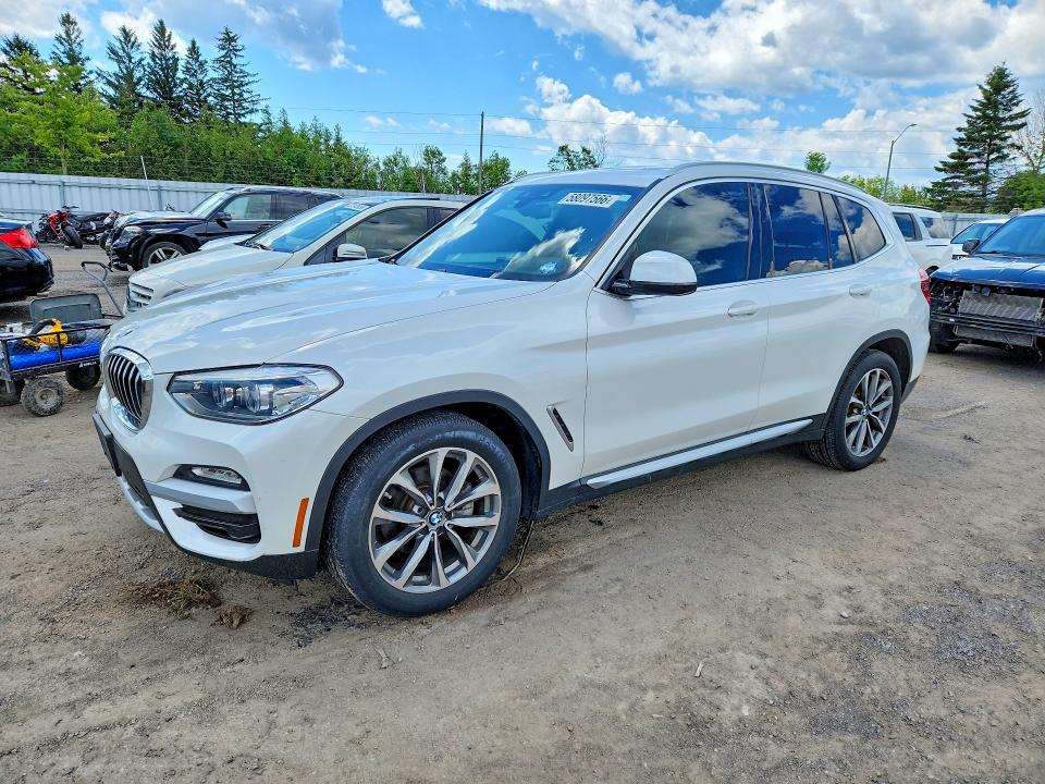 2019 BMW X3 VIN 5UXTR9C59KLP97752 COPART salvage auction — WATER/FLOOD, On - Permit No Brand - Unfit, sold $16,050 on 2026-07-07 (photo 1)