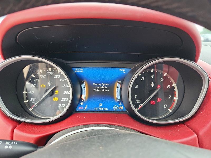 2018 Maserati Levante VIN ZN661YUS8JX290187 COPART salvage auction — FRONT END, On - Permit No Brand - Unfit, sold $6,300 on 2026-07-09 (photo 9)