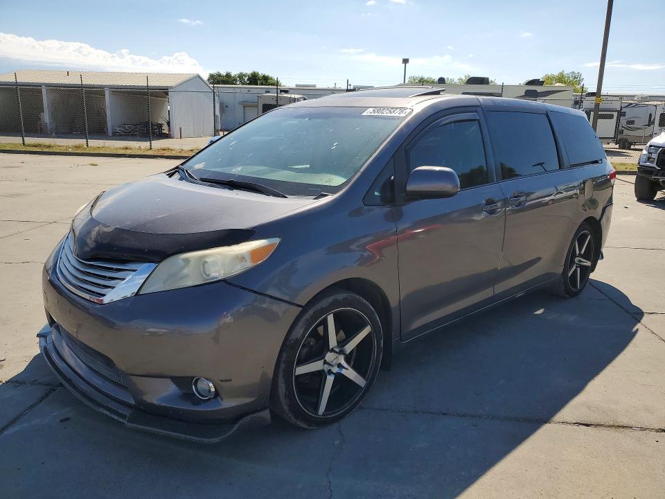 2011 Toyota Sienna VIN 5TDYK3DC4BS160921 COPART salvage auction — REAR END, CA - SALVAGE CERTIFICATE, sold $1,950 on 2026-07-06 (photo 1)