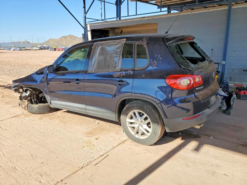 2011 Volkswagen Tiguan VIN WVGAV7AX5BW501651 COPART salvage auction — FRONT END, AZ - CERT OF TITLE - SALVAGE, sold $175 on 2026-07-14 (photo 2)
