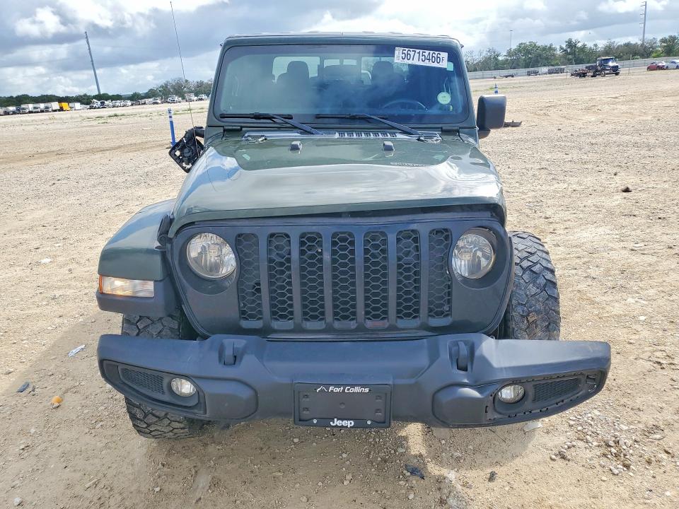 2022 Jeep Gladiator VIN 1C6HJTAG4NL151398 COPART salvage auction — FRONT END, Tx - Salvage Vehicle Title, sold $10,200 on 2026-07-09 (photo 5)