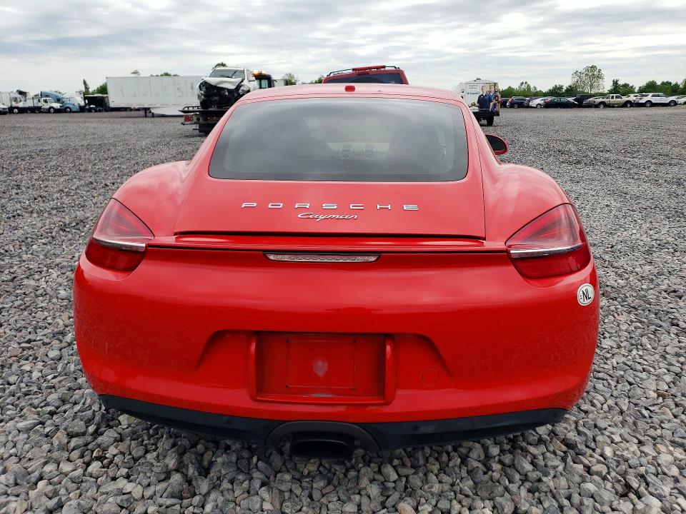 2014 Porsche Cayman VIN WP0AA2A89EK174596 COPART salvage auction — FRONT END, In - Cert Of Title-Salvage Title, sold $18,800 on 2026-07-21 (photo 6)