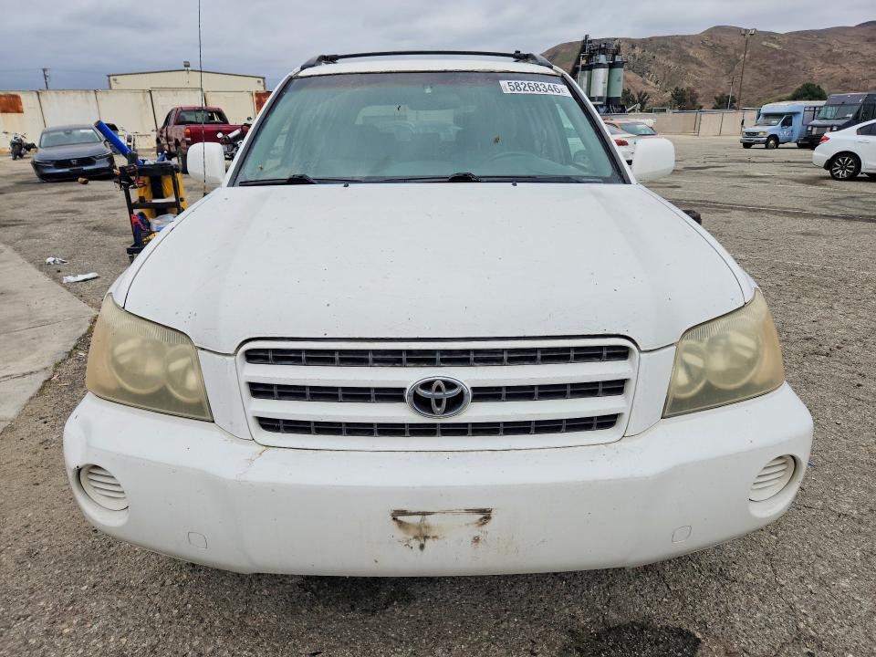 2003 Toyota Highlander VIN JTEGD21A830066091 COPART salvage auction — MINOR DENT/SCRATCHES, Ca - Dis/Dlr/Exp Only Clean Title, sold $500 on 2026-07-21 (photo 5)