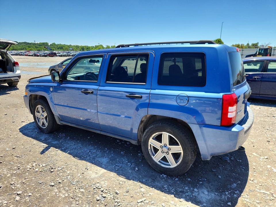 2007 Jeep Patriot VIN 1J8FF28W57D170623 COPART salvage auction — REAR END, Mo - Cert Of Title-Prior Salvage, sold $300 on 2026-07-08 (photo 2)
