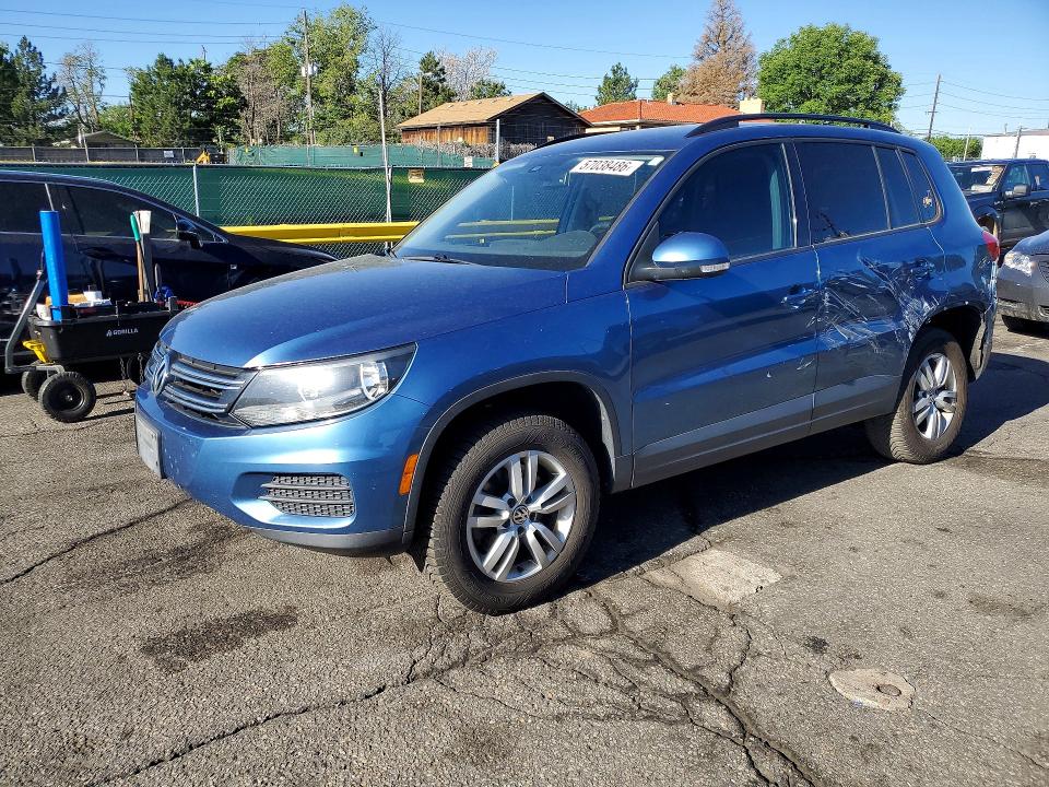 2017 Volkswagen Tiguan VIN WVGAV7AX7HK004603 COPART salvage auction — SIDE, Co - Public - Salvage Title, sold $2,350 on 2026-07-14 (photo 1)