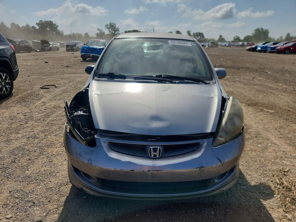 2007 Honda Fit VIN JHMGD38667S047415 COPART salvage auction — FRONT END, Il - Salvage Certificate, sold $250 on 2026-07-28 (photo 5)