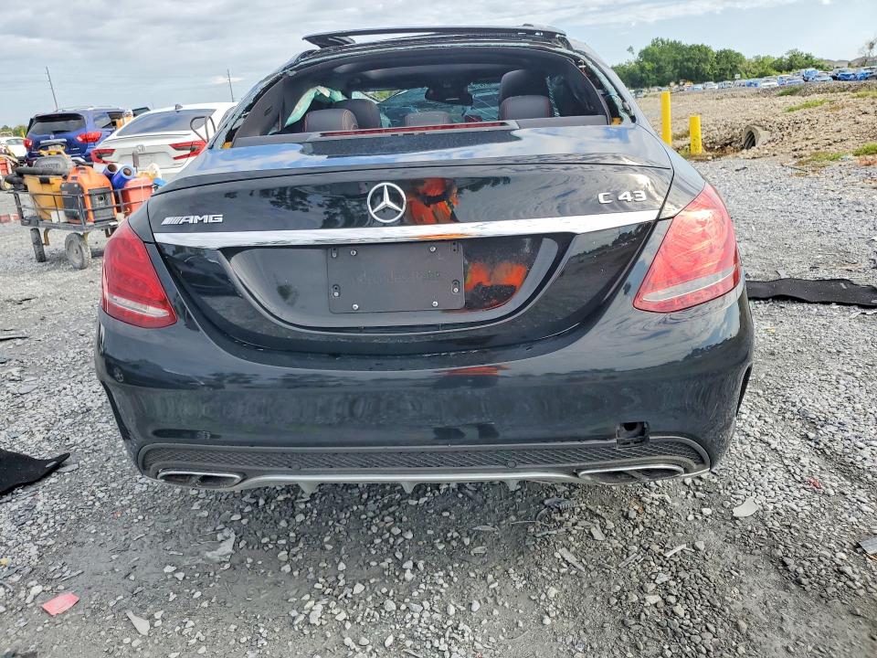 2018 Mercedes-benz C-klasse amg VIN 55SWF6EB3JU243356 COPART salvage auction — ROLLOVER, Fl - Certificate Of Title (P), sold $2,950 on 2026-07-02 (photo 6)