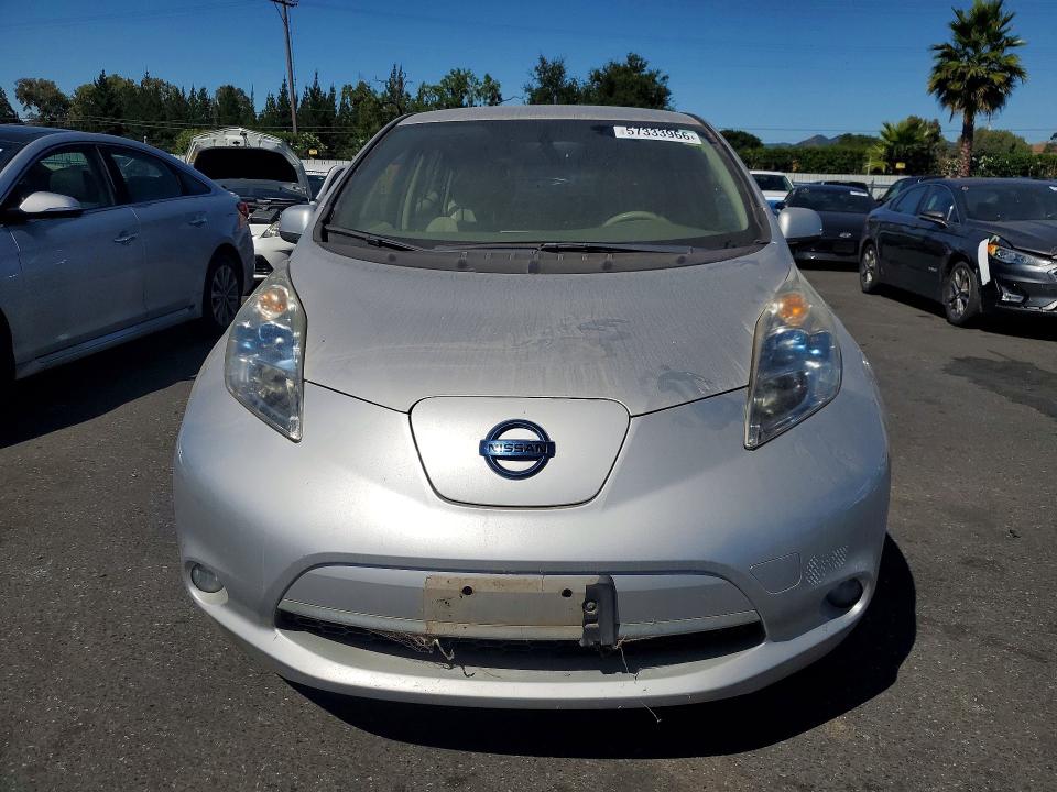 2012 Nissan Leaf VIN JN1AZ0CP9CT023205 COPART salvage auction — SIDE, Ca - Salvage Certificate, sold $50 on 2026-07-07 (photo 5)