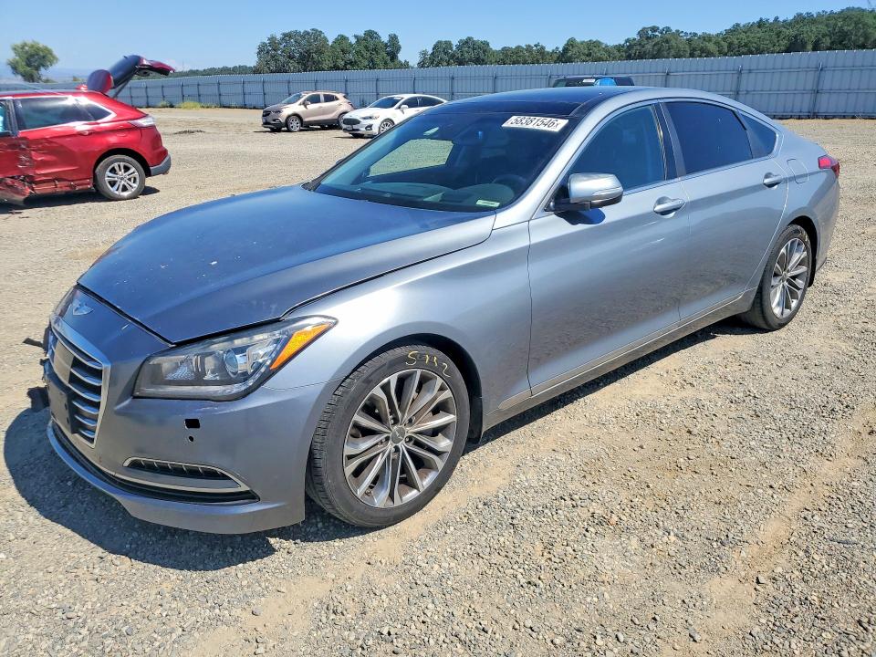 2015 Hyundai VIN KMHGN4JE2FU080481 COPART salvage auction — FRONT END, CA - SALVAGE CERTIFICATE, sold $1,800 on 2026-07-31 (photo 1)