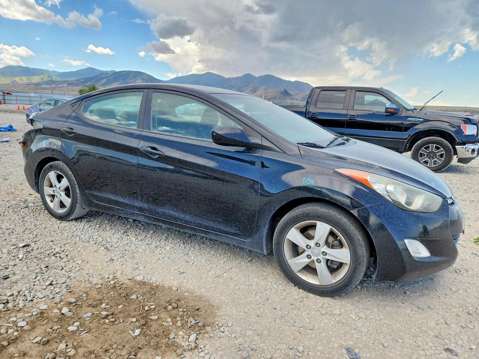 2013 Hyundai VIN KMHDH4AE2DU567736 COPART salvage auction — REAR END, Ut - Salvage Certificate, sold $900 on 2026-07-24 (photo 4)