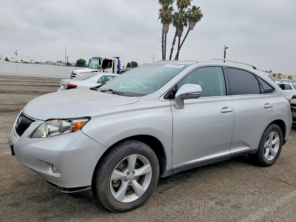 2012 Lexus Rx VIN 2T2BK1BA7CC143323 COPART salvage auction — FRONT END, Ca - Salvage Certificate, sold $4,350 on 2026-07-09 (photo 1)